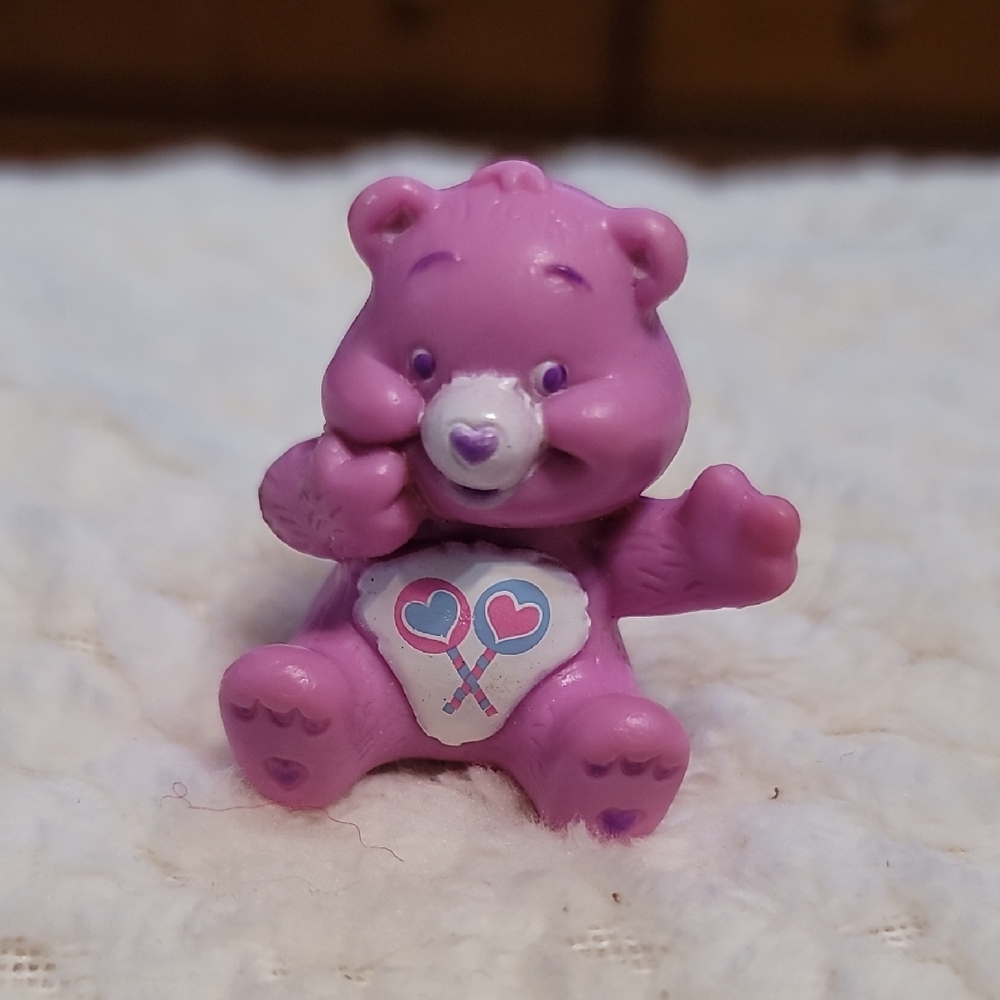 PURPLE SHARE CARE BEAR CHARACTER PVC FIGURE